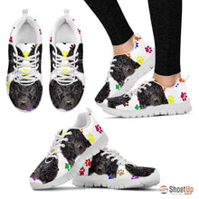 Load image into Gallery viewer, Curly Coated Retriever Dog (White/Black) Running Shoes For Women-Free Shipping