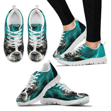 Load image into Gallery viewer, Boston Terrier On Deep Skyblue Print Sneakers For Women- Free Shipping