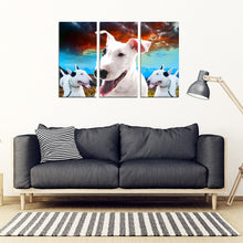 Load image into Gallery viewer, Bull Terrier 2 Print- Piece Framed Canvas- Free Shipping