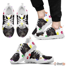 Load image into Gallery viewer, Curly Coated Retriever Dog (White/Black) Running Shoes For Men-Free Shipping