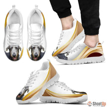Load image into Gallery viewer, Customized Amazing Dog Print (White/Black) Running Shoes For Men-Free Shipping Limited Edition-Designed By Raffaella Belletti(2032)