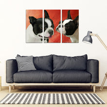 Load image into Gallery viewer, Boston Terrier Print-5 Piece Framed Canvas- Free Shipping