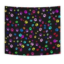 Load image into Gallery viewer, Colorful Paws Print Tapestry-Free Shipping