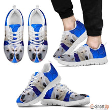 Load image into Gallery viewer, Cool 'Central Asian Shepherd Dog' (White/Black) Running Shoes For Men-Free Shipping