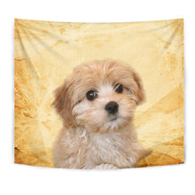 Load image into Gallery viewer, Cavapoo On Yellow Print Tapestry-Free Shipping