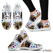 Load image into Gallery viewer, Caucasian Shepherd Dog (White/Black) Running Shoes For Women-Free Shipping