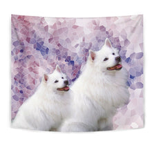 Load image into Gallery viewer, Cute American Eskimo Dog Print Tapestry-Free Shipping