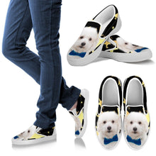 Load image into Gallery viewer, Coton De Tulear Print Running Slip Ons For Women- Express Shipping