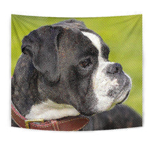 Load image into Gallery viewer, Boxer Dog Dotted Art Print Tapestry-Free Shipping