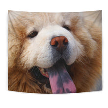 Load image into Gallery viewer, Chow Chow Dog Blue Tongue Print Tapestry-Free Shipping