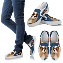 Load image into Gallery viewer, Cavalier King Charles Spaniel Dog Print Slip Ons For Women-Express Shipping