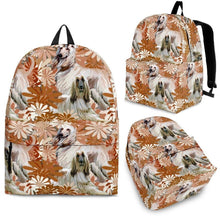 Load image into Gallery viewer, Afghan Hound Dog Print Backpack-Express Shipping