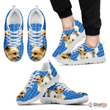 Load image into Gallery viewer, Customized Dog Print (Black/White) Running Shoes For Men design by Shanan Roth-Free Shipping Limited Edition