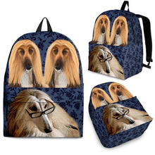Load image into Gallery viewer, Afghan Hound Dog Print Backpack-Express Shipping