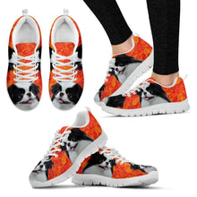 Load image into Gallery viewer, Cute Japanese Chin Print-White Running Shoes For Women-Express Shipping