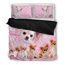 Load image into Gallery viewer, Cute Chihuahua Pink Bedding Set- Free Shipping