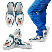 Load image into Gallery viewer, Cute Maltese Print-Kid's Slip Ons-Free Shipping
