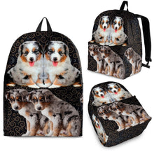 Load image into Gallery viewer, Australian Shepherd Dog Print Backpack-Express Shipping