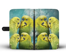 Load image into Gallery viewer, Cute Budgerigar Print Wallet Case- Free Shipping