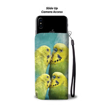 Load image into Gallery viewer, Cute Budgerigar Print Wallet Case- Free Shipping