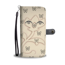 Load image into Gallery viewer, Butterfly Eyes Print Wallet Case-Free Shipping