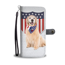 Load image into Gallery viewer, Cute Golden Retriever Print Wallet Case-Free Shipping-TX State