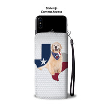 Load image into Gallery viewer, Cute Golden Retriever Print Wallet Case-Free Shipping-TX State