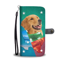 Load image into Gallery viewer, Cute Golden Retriever Print Wallet Case- Free Shipping-TX State