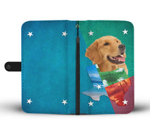 Load image into Gallery viewer, Cute Golden Retriever Print Wallet Case- Free Shipping-TX State