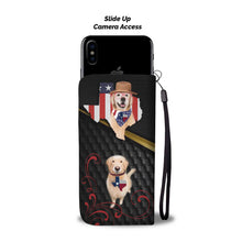 Load image into Gallery viewer, Cute Golden Retriever Print Wallet Case-Free Shipping-TX State