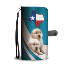 Load image into Gallery viewer, Cute Golden Retriever Puppies Print Wallet Case-Free Shipping-TX State