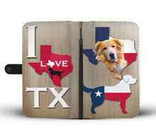Load image into Gallery viewer, Cute Golden Retriever Dog Print Wallet Case-Free Shipping-TX State