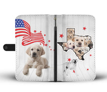 Load image into Gallery viewer, Cute Labrador Retriever Print Wallet Case-Free Shipping-TX State