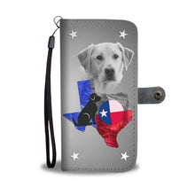 Load image into Gallery viewer, Cute Labrador Retriever Print Wallet Case- Free Shipping-TX State
