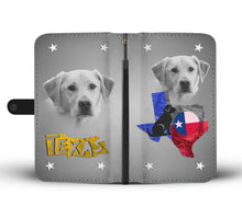 Load image into Gallery viewer, Cute Labrador Retriever Print Wallet Case- Free Shipping-TX State