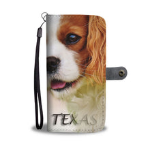 Load image into Gallery viewer, Cavalier King Charles Spaniel Print Wallet Case-Free Shipping-TX State
