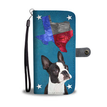 Load image into Gallery viewer, Cute Boston Terrier Print Wallet Case- Free Shipping-TX State