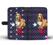 Load image into Gallery viewer, Cute Basset Hound Dog Print Wallet Case-Free Shipping-TX State