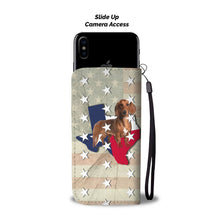 Load image into Gallery viewer, Cute Dachshund Dog Print Wallet Case-Free Shipping-TX State