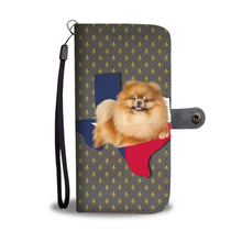Load image into Gallery viewer, Cute Pomeranian Dog Print Wallet Case-Free Shipping-TX State