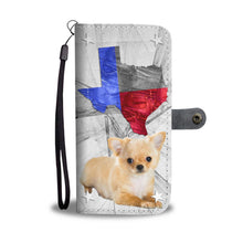 Load image into Gallery viewer, Cute Chihuahua Print Wallet Case- Free Shipping-TX State