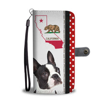 Load image into Gallery viewer, Boston Terrier Print Wallet Case-Free Shipping-CA State