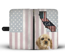 Load image into Gallery viewer, Cocker Spaniel Print Wallet Case-Free Shipping-CA State