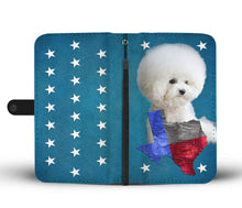 Load image into Gallery viewer, Cute Bichon Frise Print Wallet Case- Free Shipping- TX State