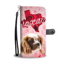 Load image into Gallery viewer, Cavalier King Charles Spaniel Print Wallet Case- Free Shipping-TX State
