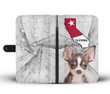 Load image into Gallery viewer, Chihuahua Dog Print Wallet Case-Free Shipping-CA State