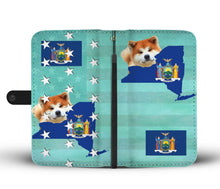 Load image into Gallery viewer, Cute Akita Dog Print Wallet Case-Free Shipping-NY State