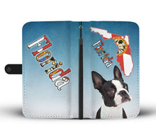 Load image into Gallery viewer, Boston Terrier Print Wallet Case-Free Shipping-FL State