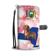 Load image into Gallery viewer, Cute Dachshund Dog Print Wallet Case-Free Shipping-NY State