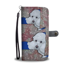Load image into Gallery viewer, Cute Poodle Dog Print Wallet Case-Free Shipping-NY State
